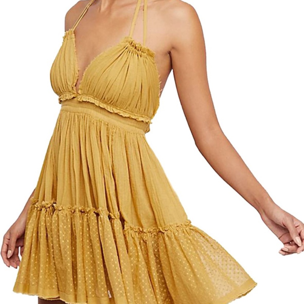 Yellow Adjustable Summer Dress